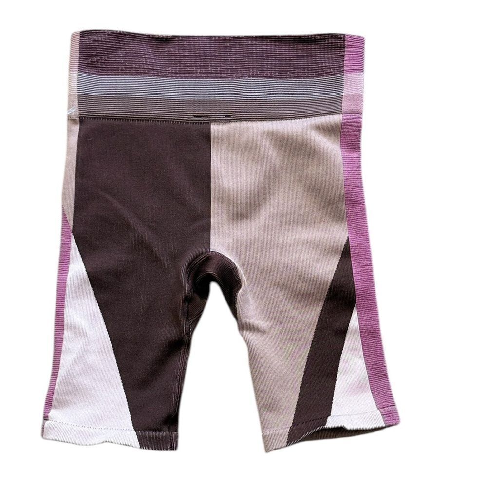 Nike Brown & Purple Colorblock Biking Skorts